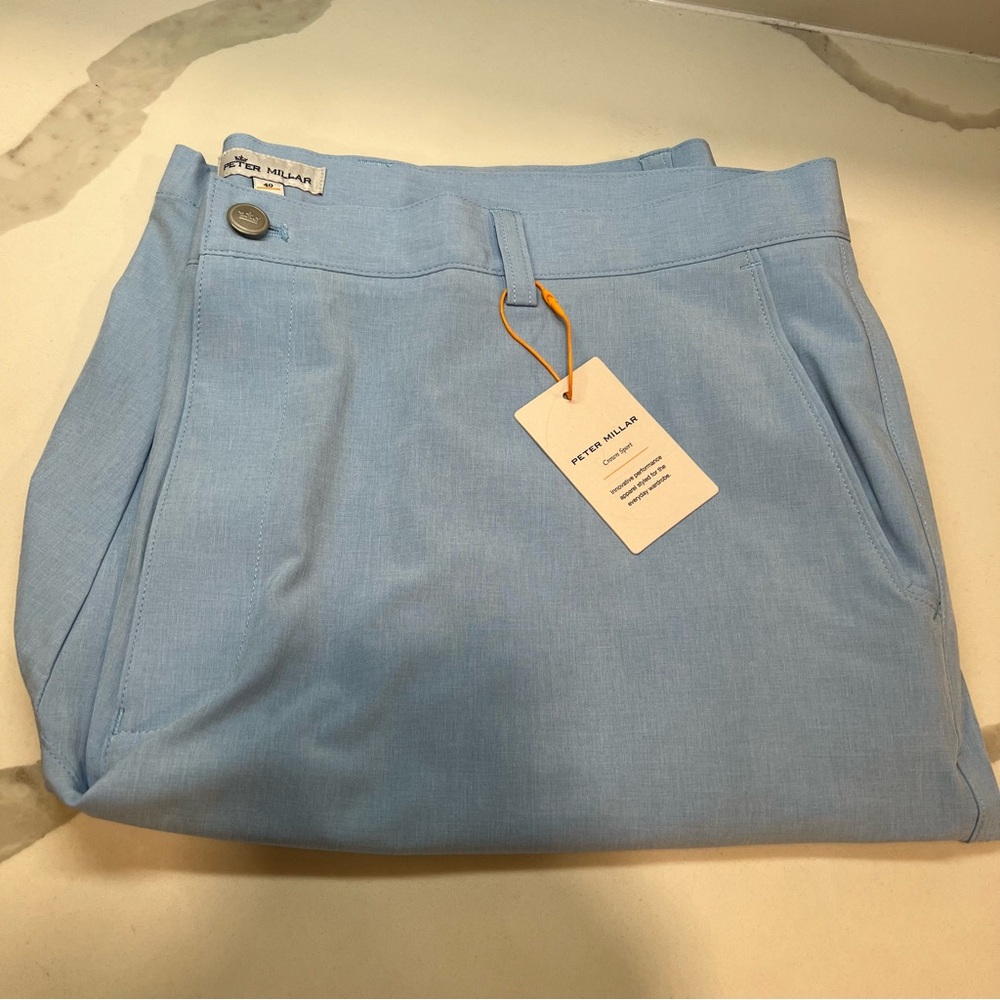 Peter Millar NWT men's Crown‎ sport size 40 blue performance golf shorts